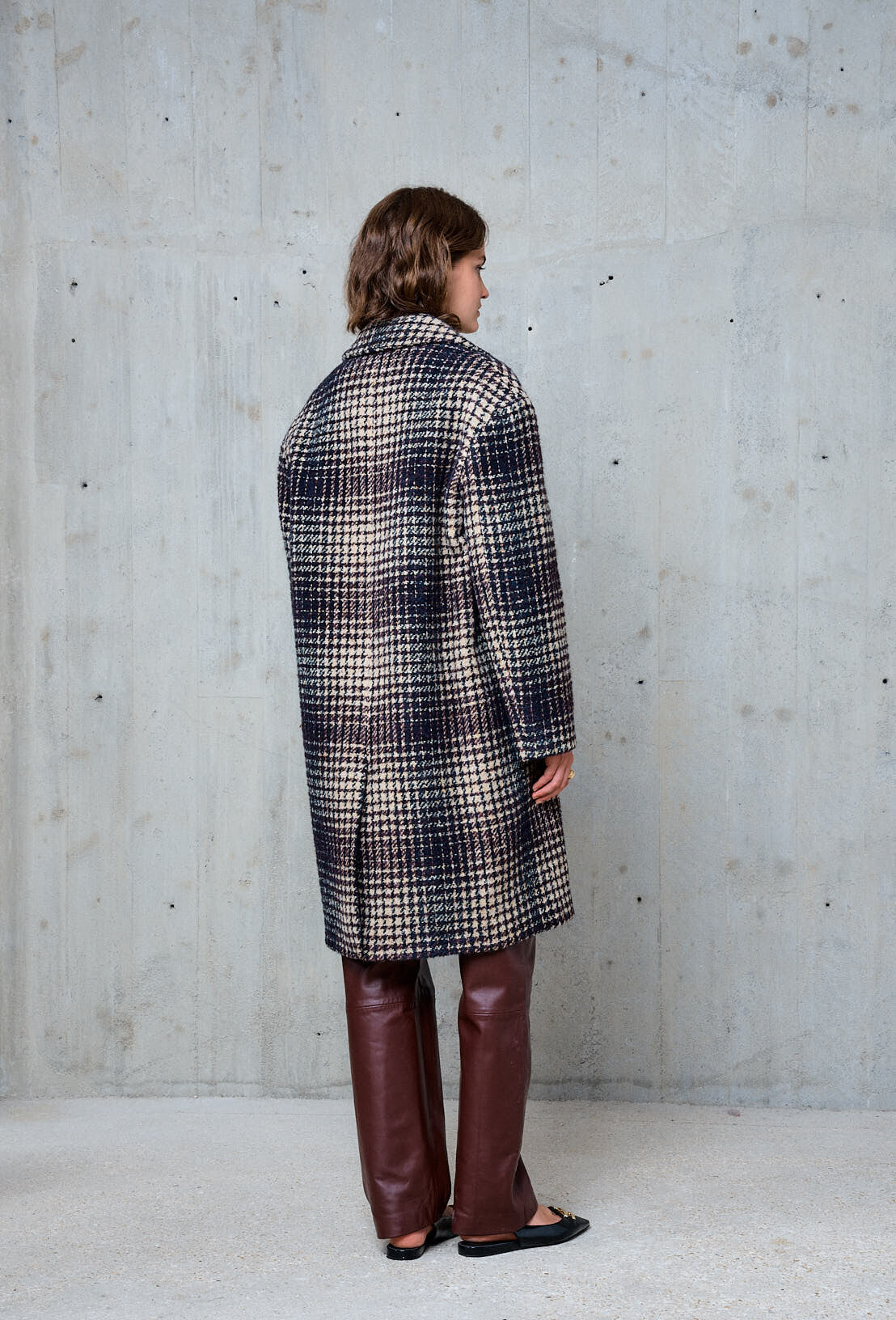 STELLA FOREST Check Coat